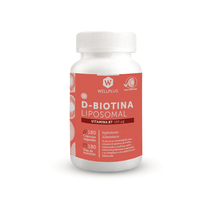 Thumbnail para D Biotina Liposomal 180 Cápsulas