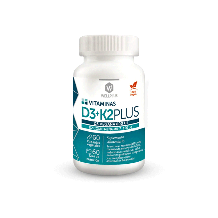Thumbnail para Vitamina D3+K2 Plus 60 cápsulas
