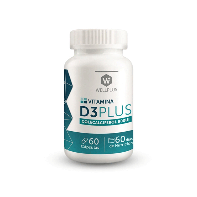 Thumbnail para Vitamina D3 Plus Colecalciferol 60 cápsulas